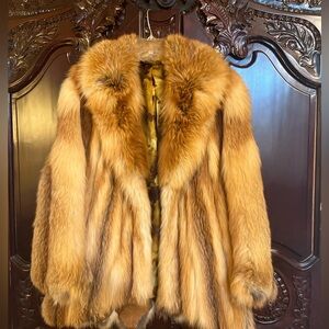 STUNNING genuine RED FOX coat.